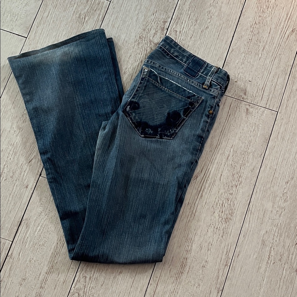 Jolie Dark Blue Boot-Cut Jeans